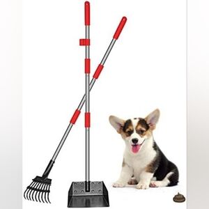 EXPAWLORER  Pet Metal Poop Tray and Rake